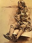 Schlafender by Adolph von Menzel